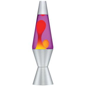 14.5" Lava Lamp - yellow wax/purple liquid