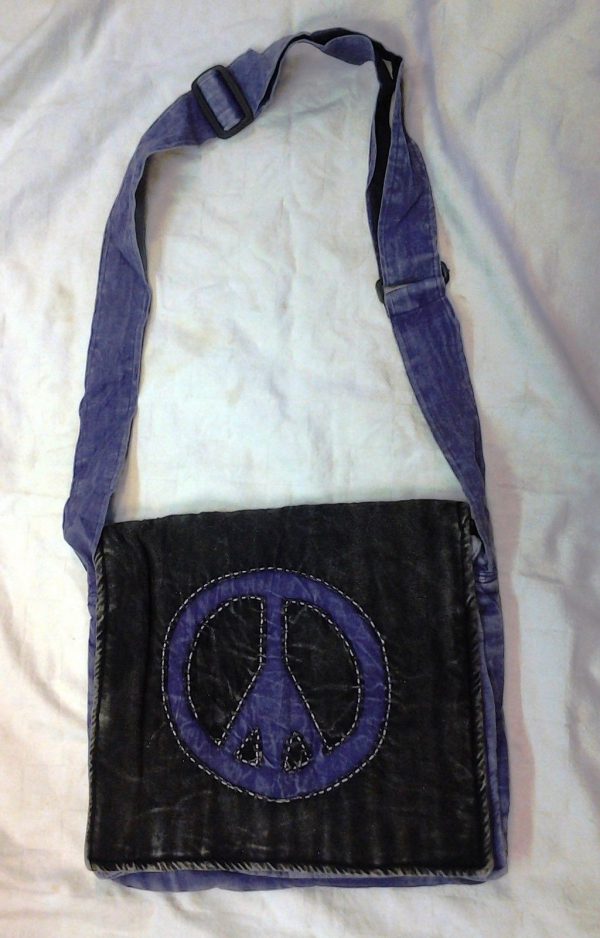Peace Messenger / Shoulder Bag Stonewashed Cotton