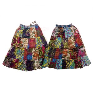 Cotton Patch Spinner Skirt With Lining