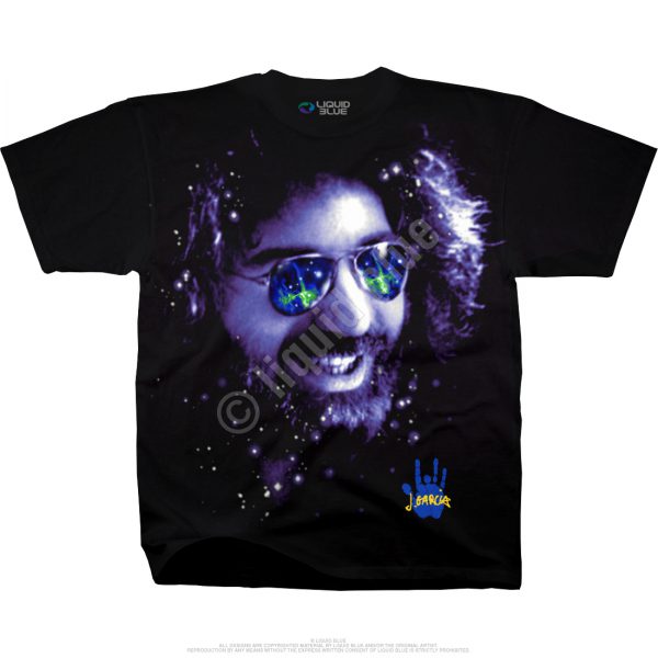 Grateful Dead Jerry Garcia Space Shades Black T-Shirt-0