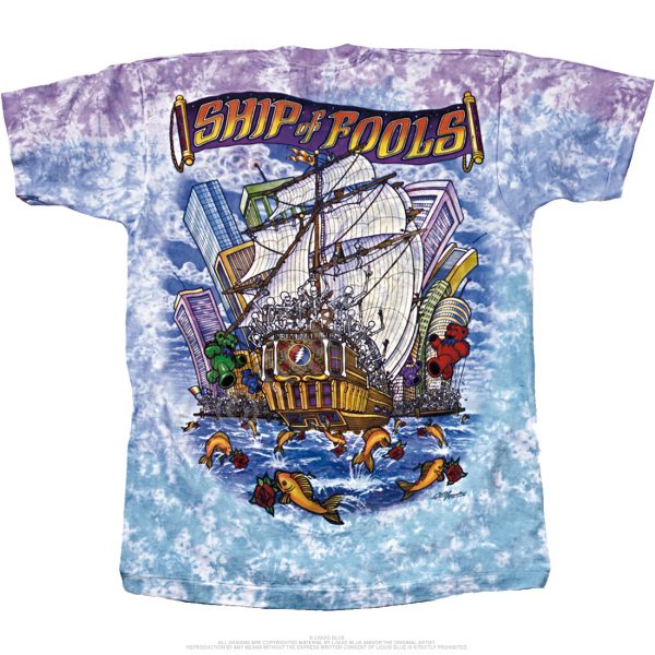 Grateful Dead Ship of Fools Tie Dye T-Shirt -3366