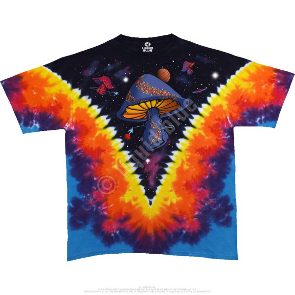 Space Shrooms Tie-Dye T-Shirt-0