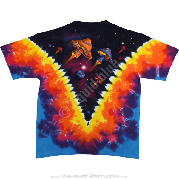 Space Shrooms Tie-Dye T-Shirt-3551
