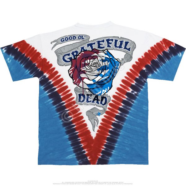 Grateful Dead Steal Your Face Vdye Tie Dye T-Shirt-3451