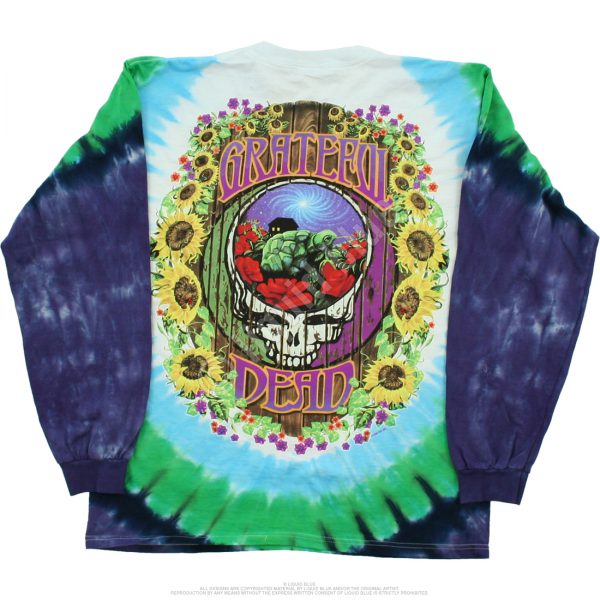 Grateful Dead Sunflower Terrapin Tie-Dye Long Sleeve Shirt-3513
