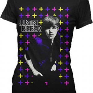 Justin Bieber Cross Juniors T-Shirt-0