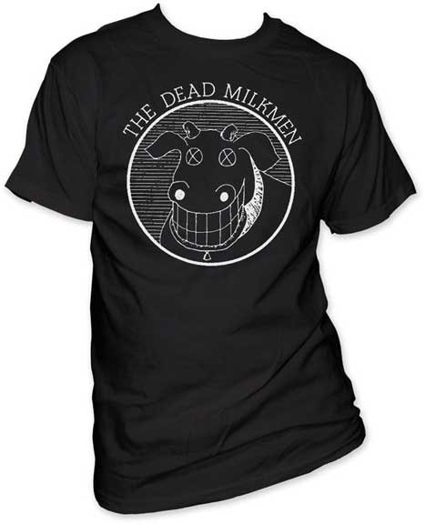 Dead Milkmen Cow Logo Black T-Shirt