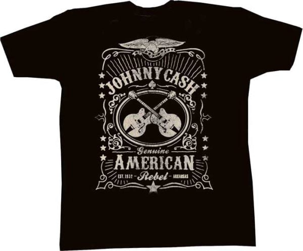 Johnny Cash Label T-Shirt-0