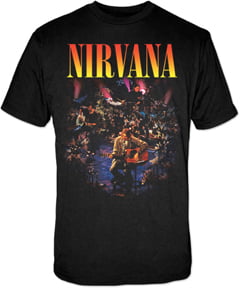 Nirvana Live Concert Photo T-Shirt-0