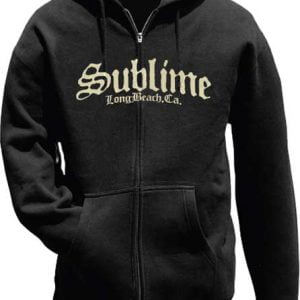 Sublime Logo Black Zipper Hoodie