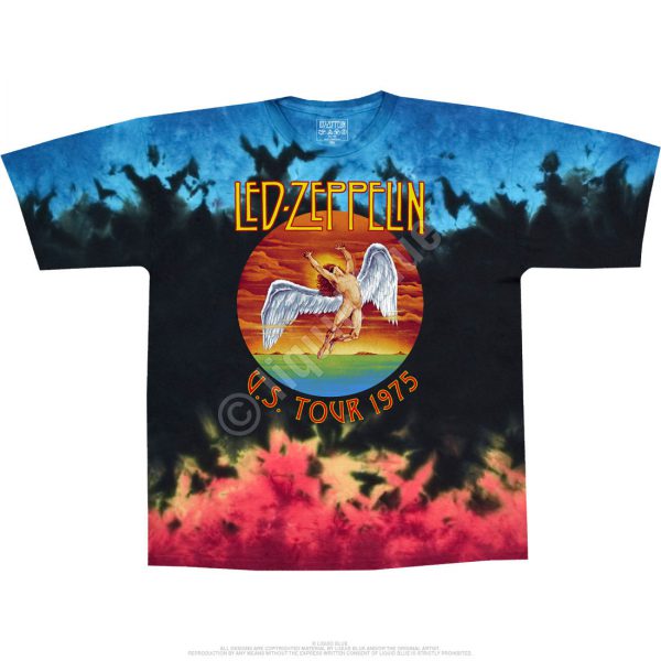 Led Zeppelin Icarus 1975 Tie Dye T-Shirt-0