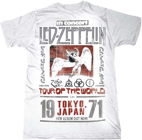 Led Zeppelin Tokyo 71 T-Shirt-0