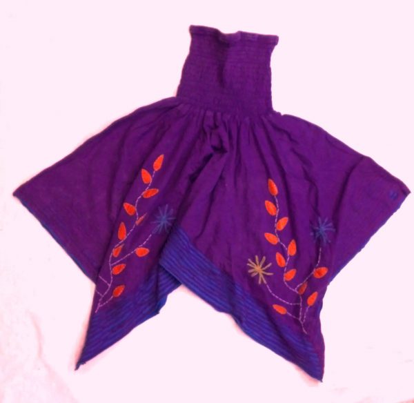 Purple Bobbin Skirt or Dress Convertible Razor Cut Design