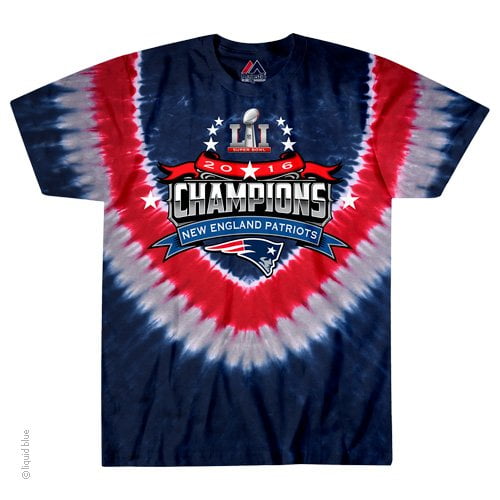 New England Patriots Super Bowl 51 LI Limited Edition Spiral Tie Dye Sports T-Shirt