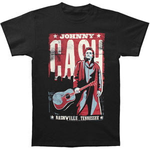Johnny Cash Nashville Poster T-Shirt