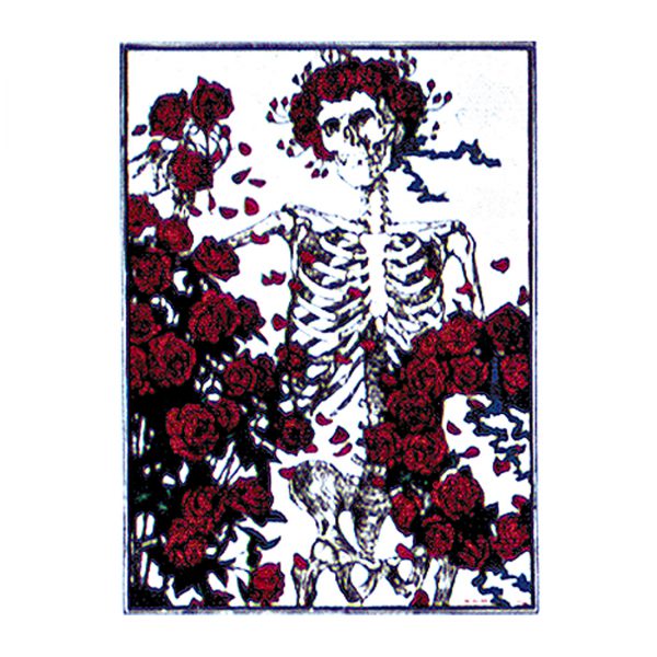 Grateful Dead Woodcut Window Sticker