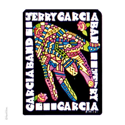 Grateful Dead Jerry Garcia Mosaic Hand Window Sticker