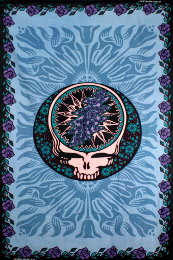 Grateful Dead Blue SYF & Roses Tapestry 60x90-0