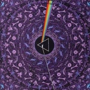 Pink Floyd Dark Side Lyrics Purple Tapestry 60x90-0