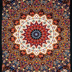 Indian Earth Star 3-D Tapestry 60x90-0