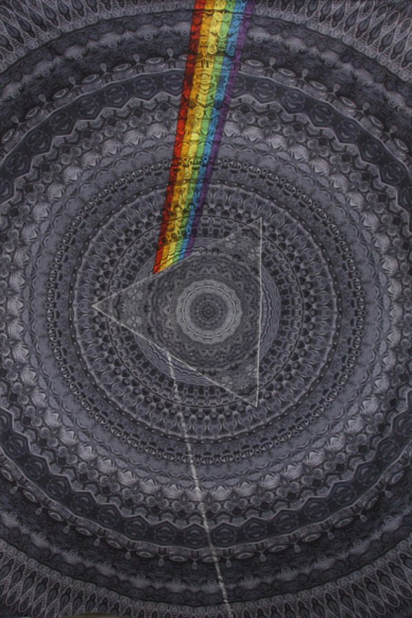 Pink Floyd Dark Side Shadow Black 3-D Tapestry 60x90-0