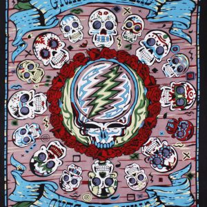 Grateful Dead Mexicali Skulls 3-D Tapestry 60x90-0