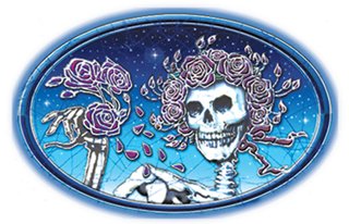 Grateful Dead Skull & Roses Sticker