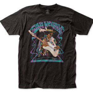 Jimi Hendrix Psychedelic Haze Black T-Shirt