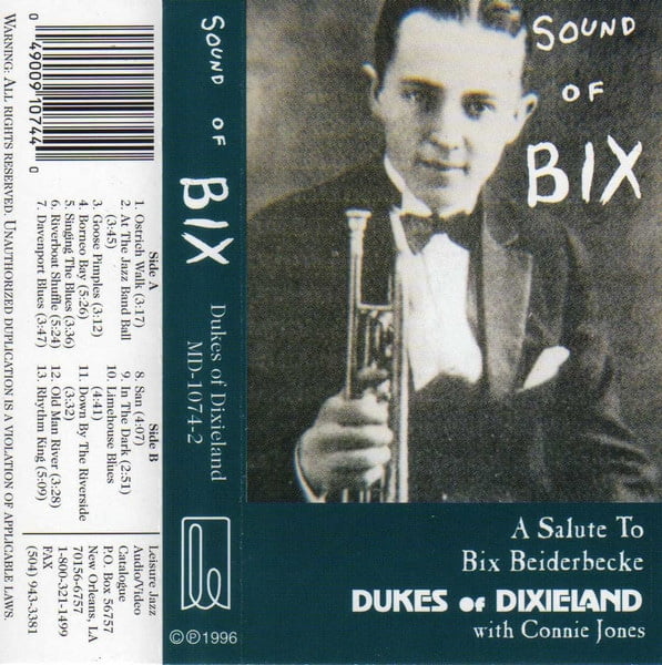 Dukes Of Dixieland with Connie Jones / Sound Of Bix: A Salute To Bix Beiderbecke [Audio Cassette] MD-1074
