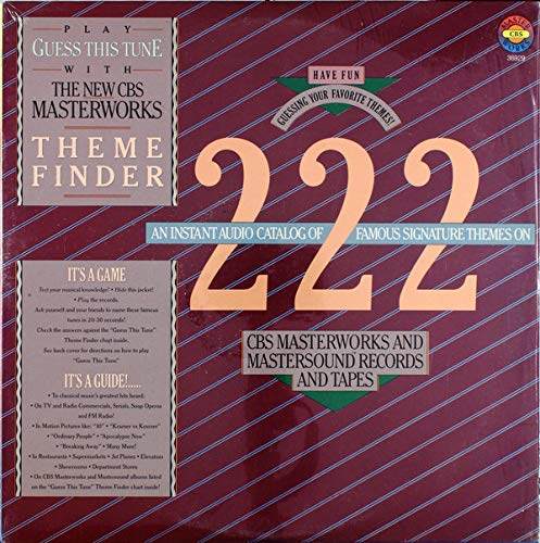 The New CBS Masterworks Theme Finder: 222 Famous Themes / "Guess this tune!" Game [Vinyl]